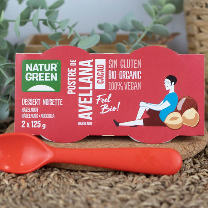 Sobremesa de Avelã e Cacau NaturGreen, 2 x 125 g