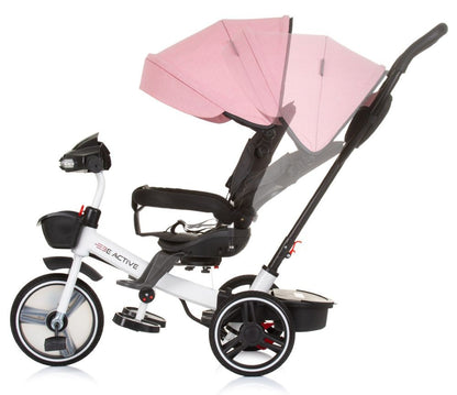 Triciclo Con Capota Y Mango Parental Be Active Pink Linen_2
