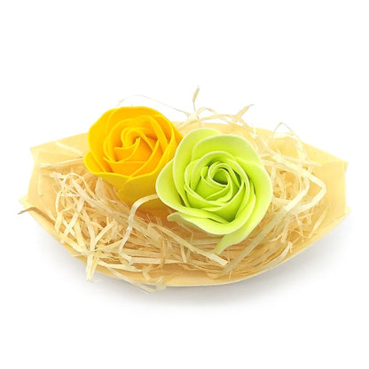 10 Barcas Con Flores Para Regalo Invitados (amarillo). Rosas De Jabón Para Baño Aromático. Detalle Original Para Eventos_5