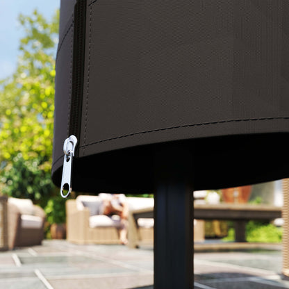 Outsunny Funda Protectora De Sombrilla Impermeable Tela Oxford Ø56x220 Cm Negro_4