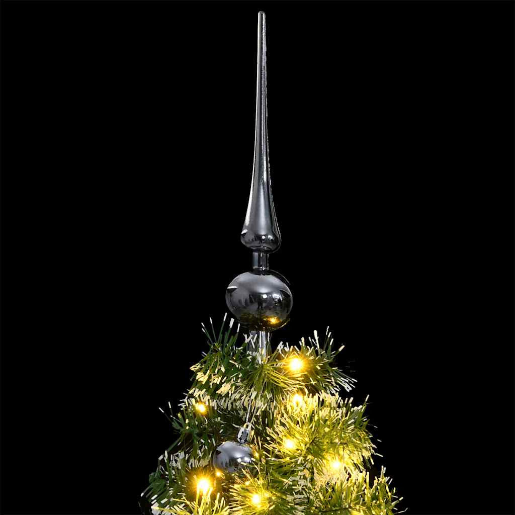 Vidaxl Árbol De Navidad Artificial Con Bisagras 150 Led Y Bolas 150 Cm_1