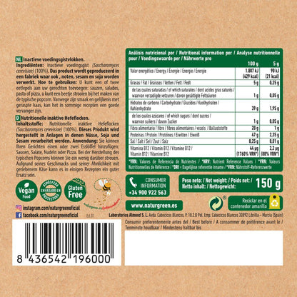 Levedura nutricional convencional em flocos NaturGreen 150 g