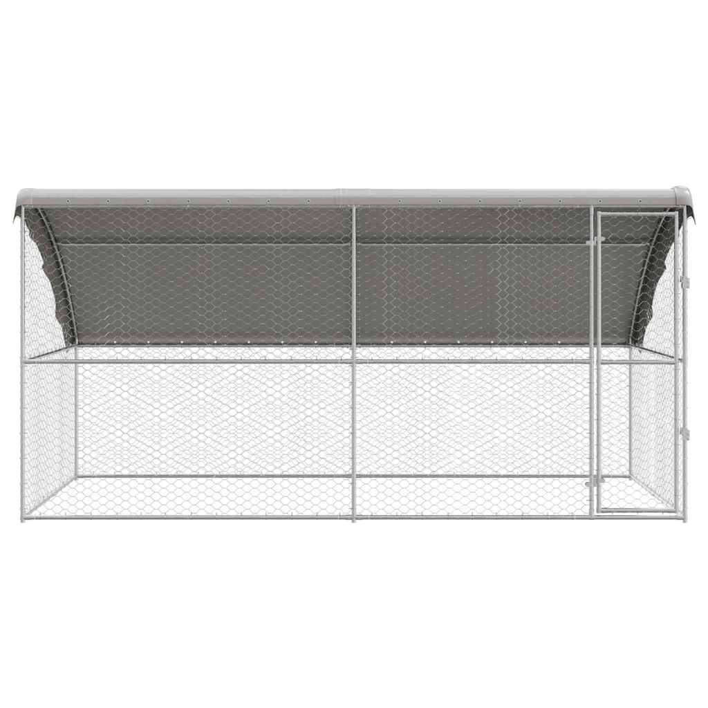 Refugio Para Perros 2 Pcs Plateado 4 X 2 X 2 M_3