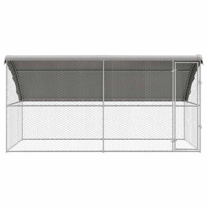 Refugio Para Perros 2 Pcs Plateado 4 X 2 X 2 M_3