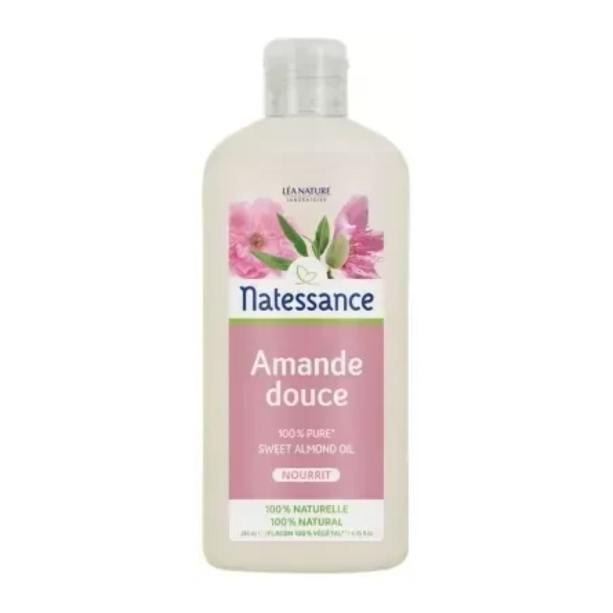 Óleo de amêndoas doces 100% puro, Natessance, 250 ml