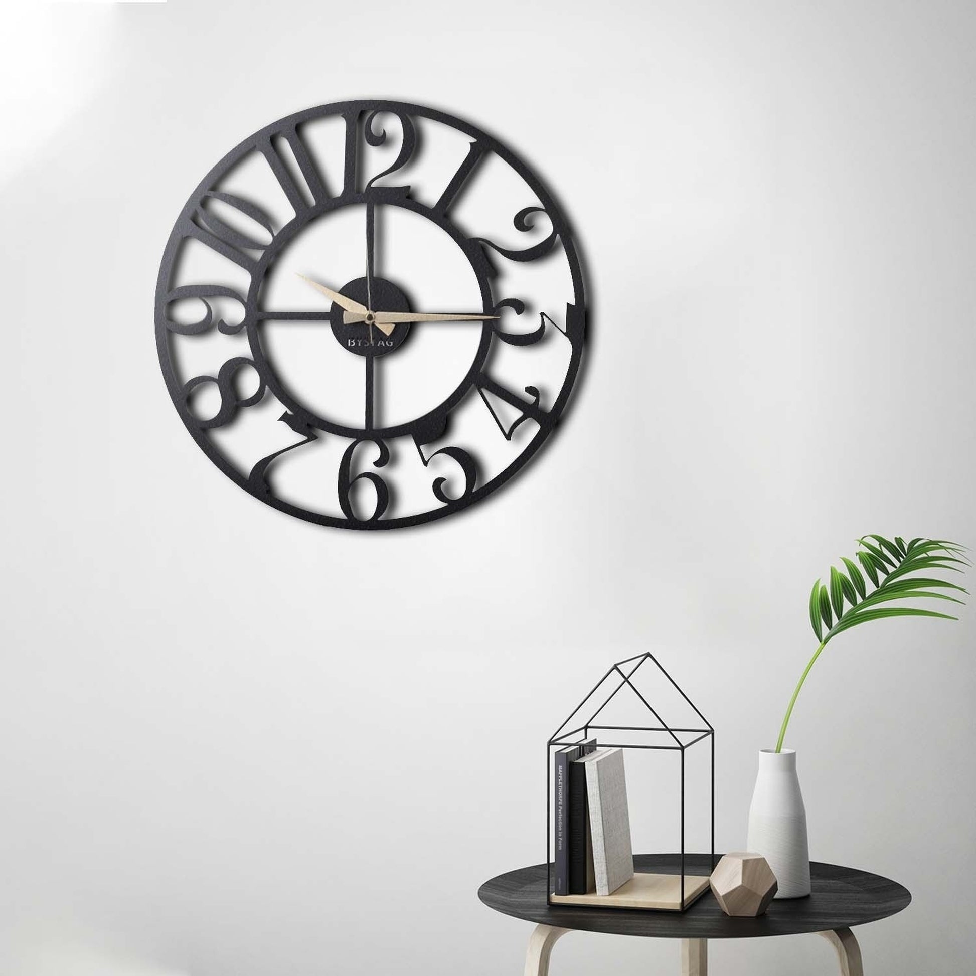 Reloj De Pared Metal Estilo Sencillo 50x50_1