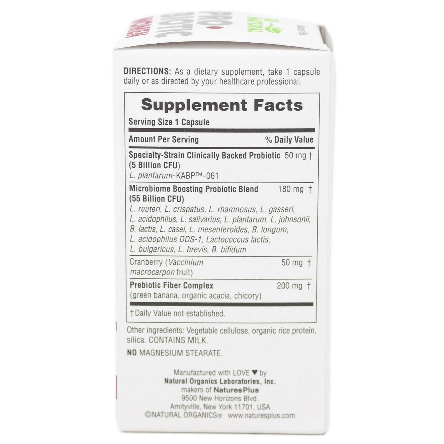 Probiótico Gi Natural Woman Nature's Plus 30 cápsulas