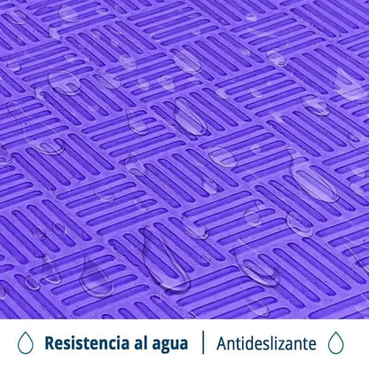 Artatami® Tatami Puzzle 1x1x20 Mm Naranja - Lila【1 Unidad】gimnasios - Fitness - Pilates - Yoga_4
