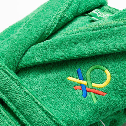 Albornoz De Niños 7-9 Años 380gsm 100% Algodón Verde Kids_4