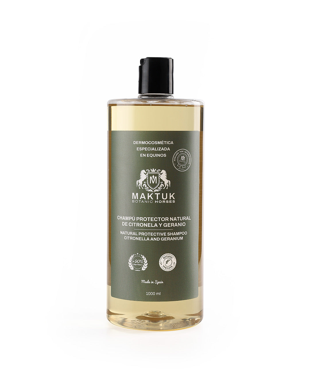 Champú Protector Natural De Citronela Y Geranio 1000 Ml Maktuk Horses_0