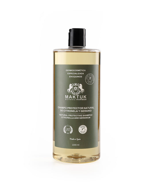 Champú Protector Natural De Citronela Y Geranio 1000 Ml Maktuk Horses_0