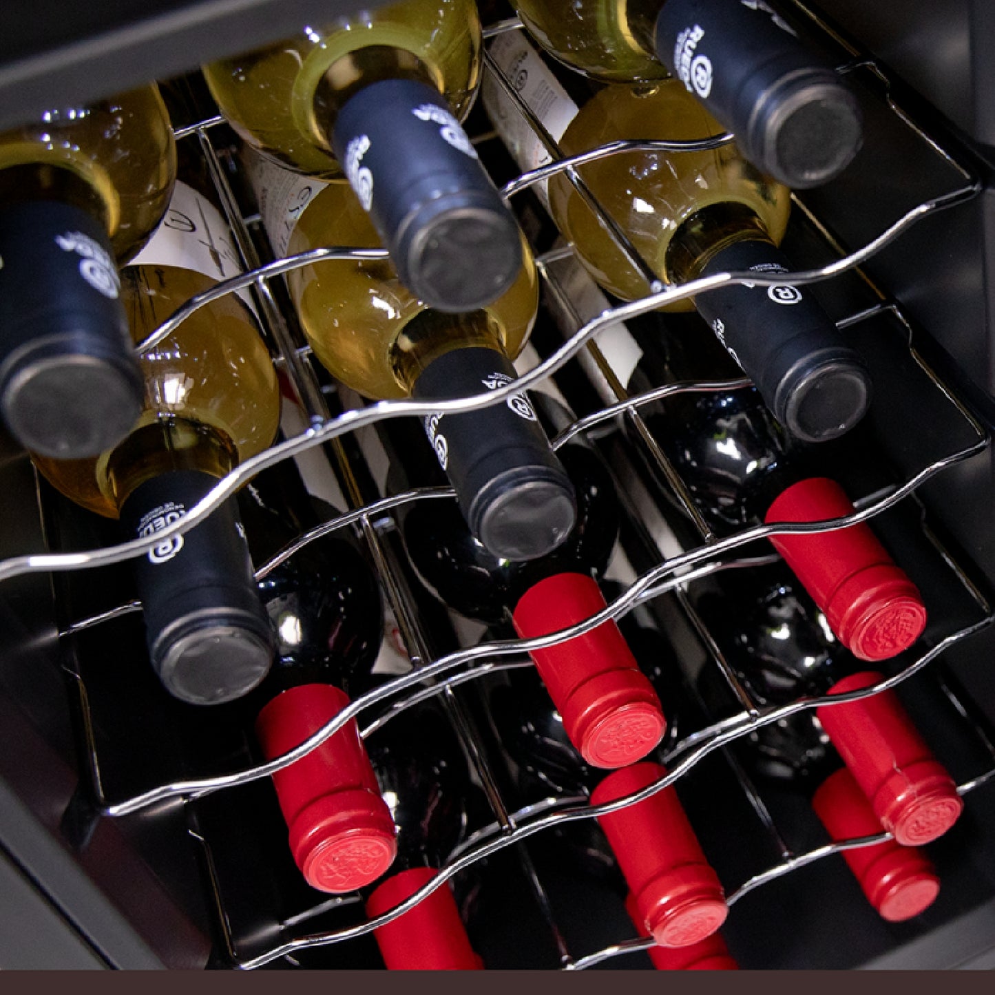 Vinoteca 15 Botellas Bolero Grandsommelier 1530 Coolcrystal, Enfriamiento Termoeléctrico, Temperatura Regulable Entre 5-18ºc, Control Táctil, Displa_3