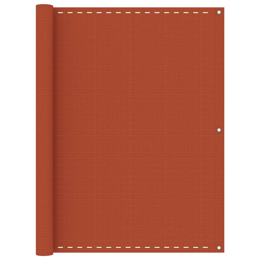Vidaxl Toldo Para Balcón Hdpe Naranja 120x600 Cm_0