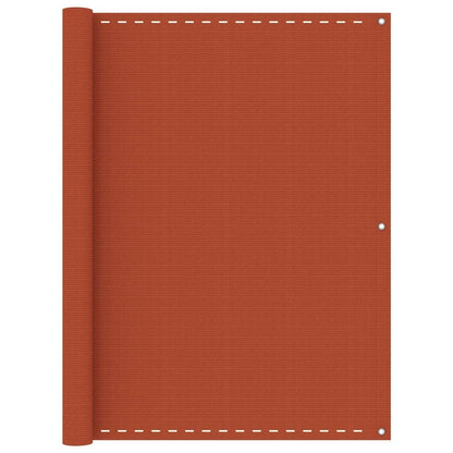 Vidaxl Toldo Para Balcón Hdpe Naranja 120x600 Cm_0