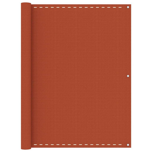 Vidaxl Toldo Para Balcón Hdpe Naranja 120x600 Cm_0