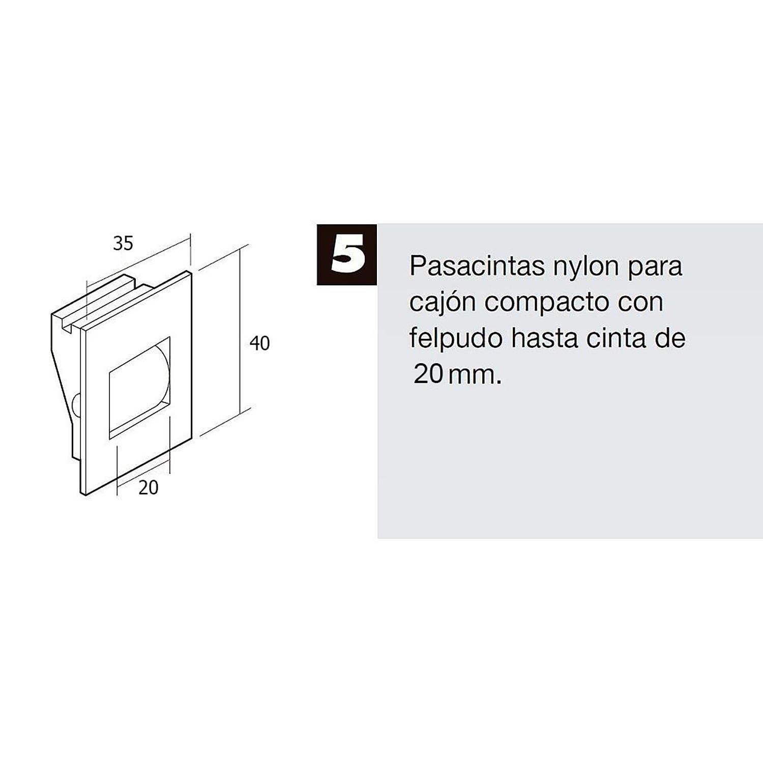 Pasacintas Persiana Compacto Rodillo Metal Cinta Hasta 20 Mm._2