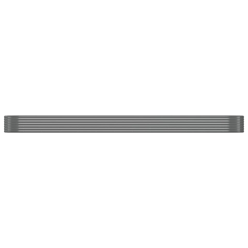 Jardinera Arriate Acero Galvanizado Gris 507x100x36 Cm_2