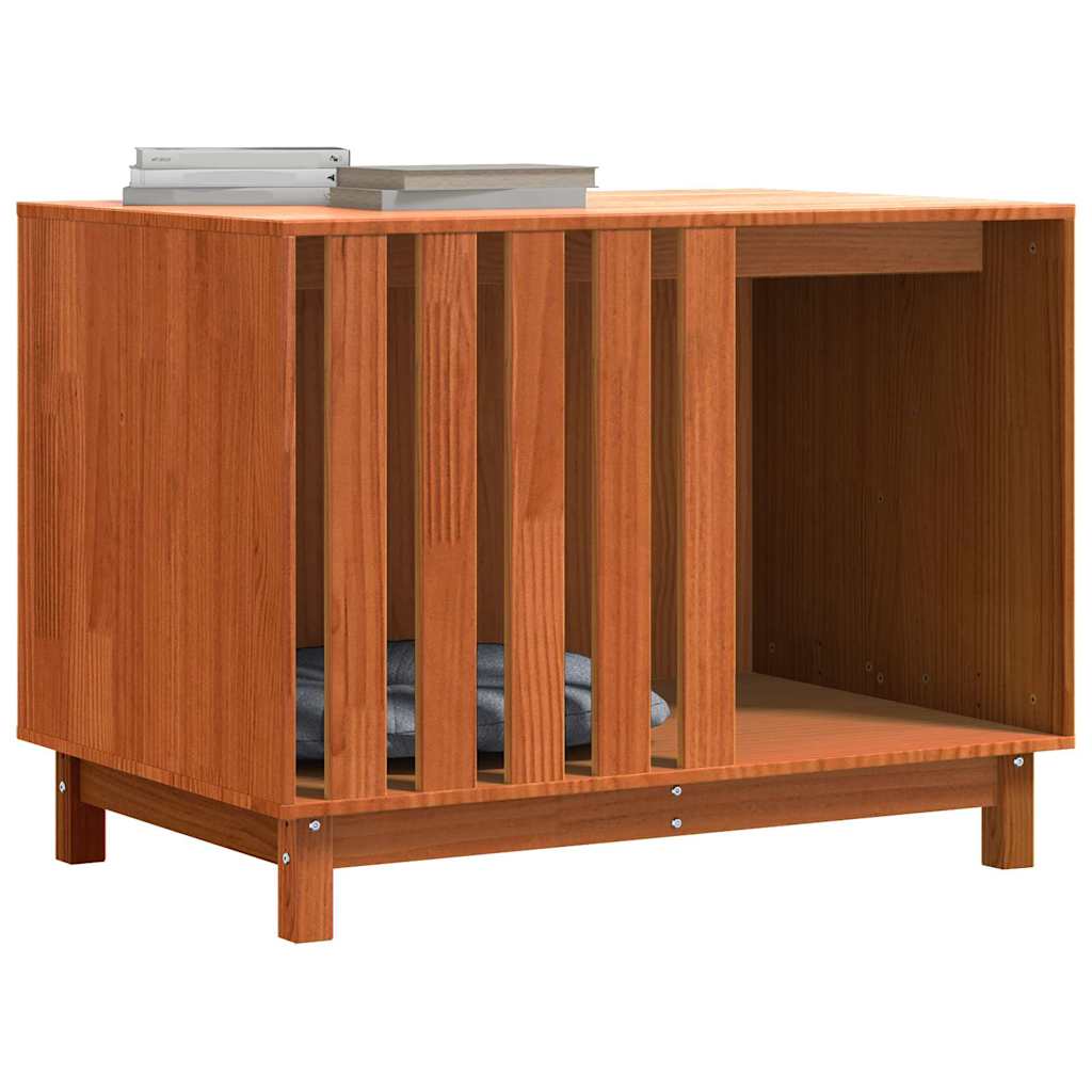 Casa Para Perros Con Almacenamiento Marrón Cera 90 X 60 X 67 Cm_2