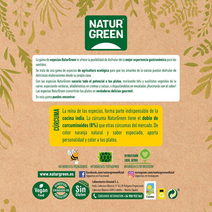 Cúrcuma biológica moída 100 g NaturGreen
