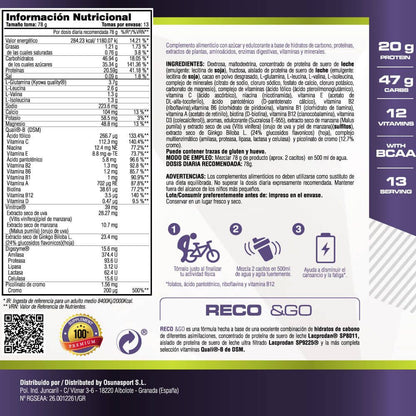 Reco &amp;go - 1kg - Chocolate Con Leche - Recarga Los Depósitos De Glucóge - Masmusculo_4