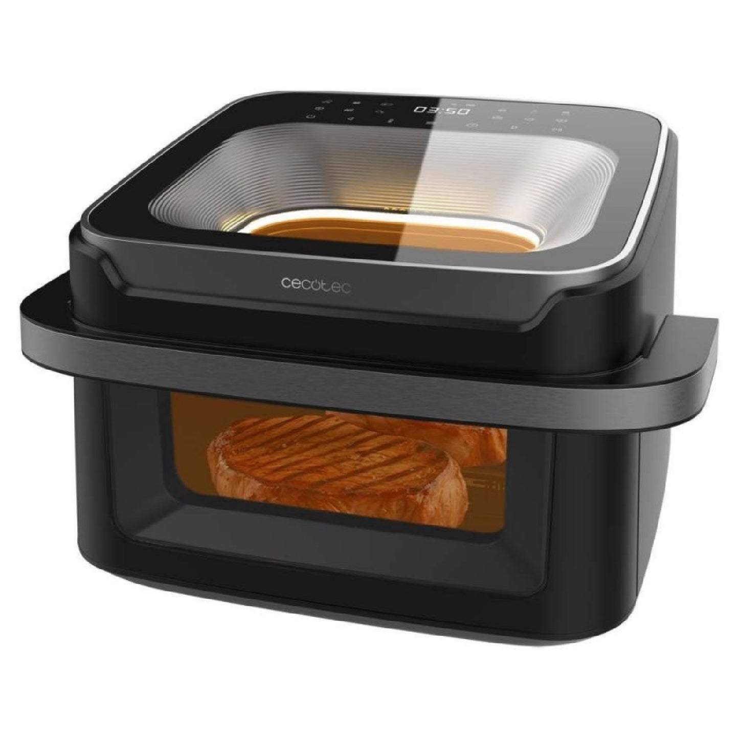 Cecotec Freidora De Aire Sin Aceite - Air Fryer 10l Cecofry Advance 10000 Full Vision. 2200w, Pared Divisoria, 12 Menús_0