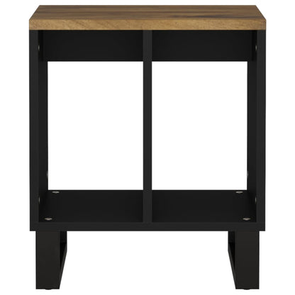 Mesa Auxiliar Madera Maciza Mango Y Tecnológica 40x31x46 Cm_2
