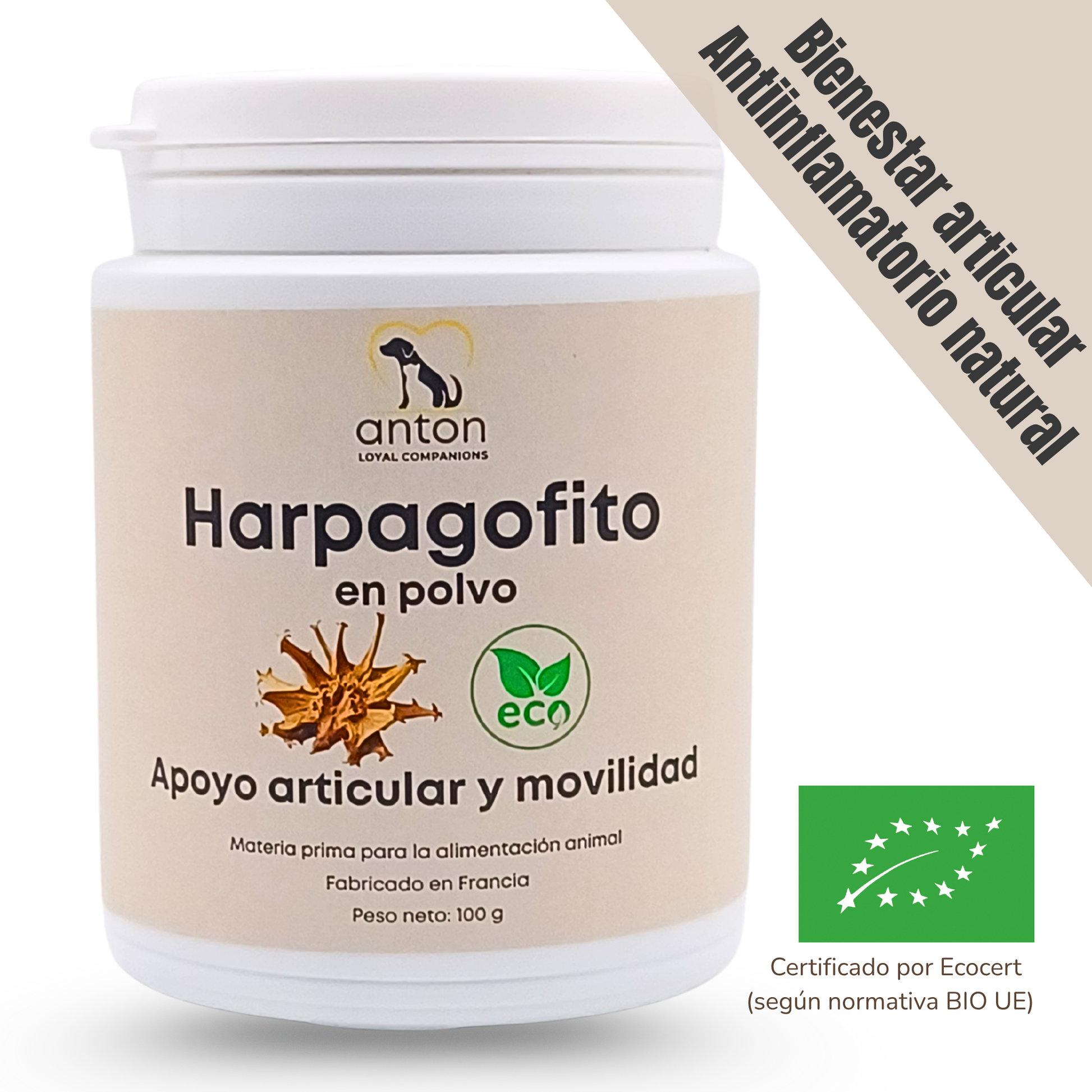 Suplemento natural para perros y gatos – Harpagofito ECO - 100g_0