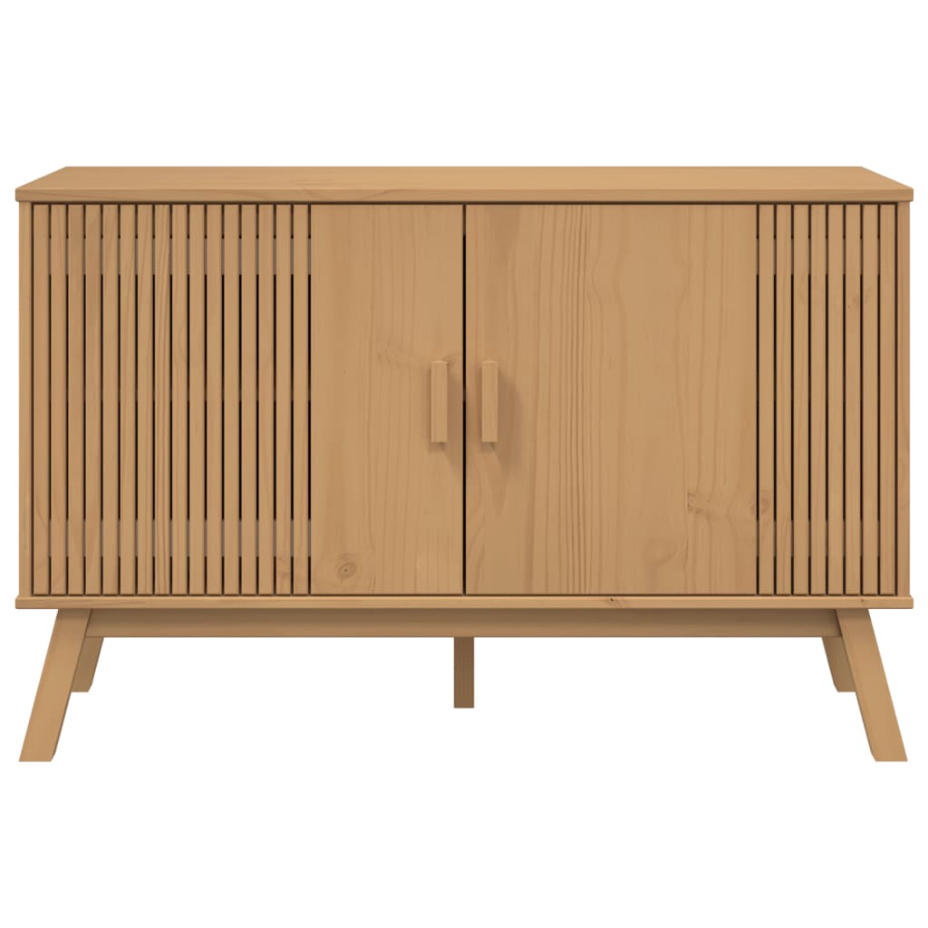 Aparador Olden Madera Maciza De Pino Marrón 114x43x73,5 Cm / Vetonek_1