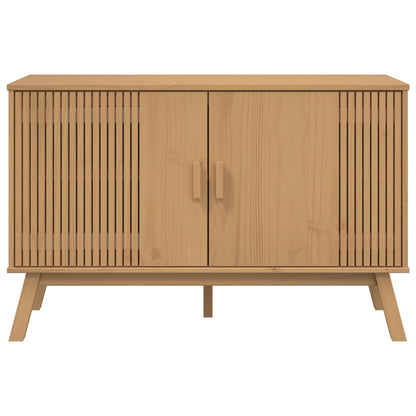 Aparador Olden Madera Maciza De Pino Marrón 114x43x73,5 Cm / Vetonek_1