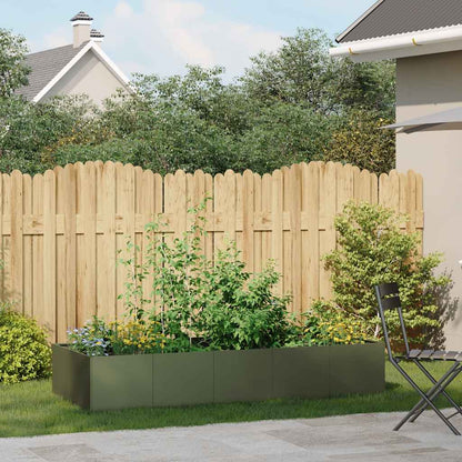 Jardinera Acero Verde Oliva 200x80x40 Cm_2