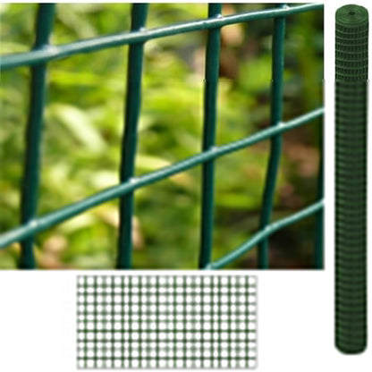 Malla Metalica Plastificada| Reticula 13x13mm| Composición 80% Acero Galvanizado/20% Pvc|malla Para Cercos 1x5m_1