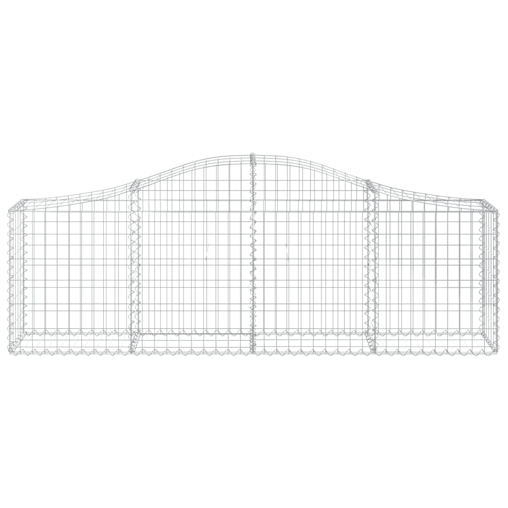 Cestas De Gaviones 6 Uds Forma De Arco Hierro 200x30x60/80 Cm_3