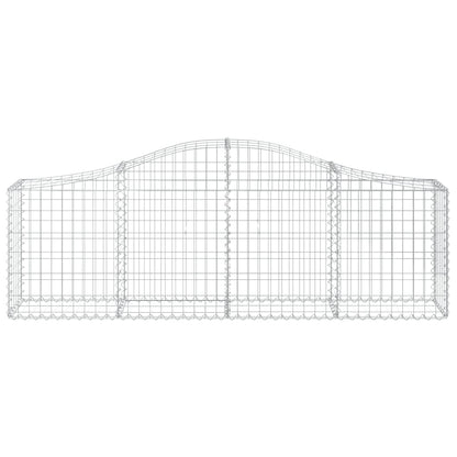 Cestas De Gaviones 18 Uds Forma De Arco Hierro 200x30x60/80 Cm_3