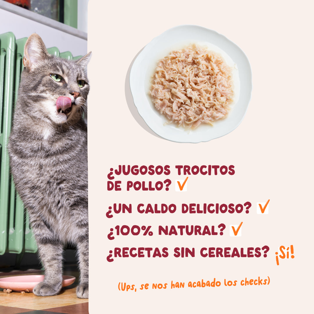 Filetes de pollo para gatos Edgard & Cooper 70 g