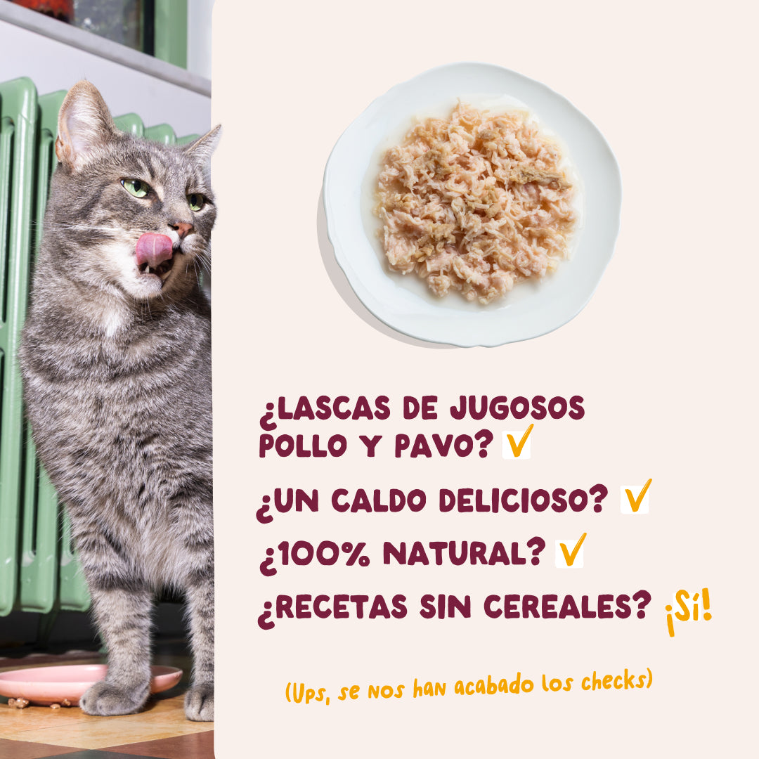 Filetes de pollo con pavo para gatos Edgard & Cooper 70 g