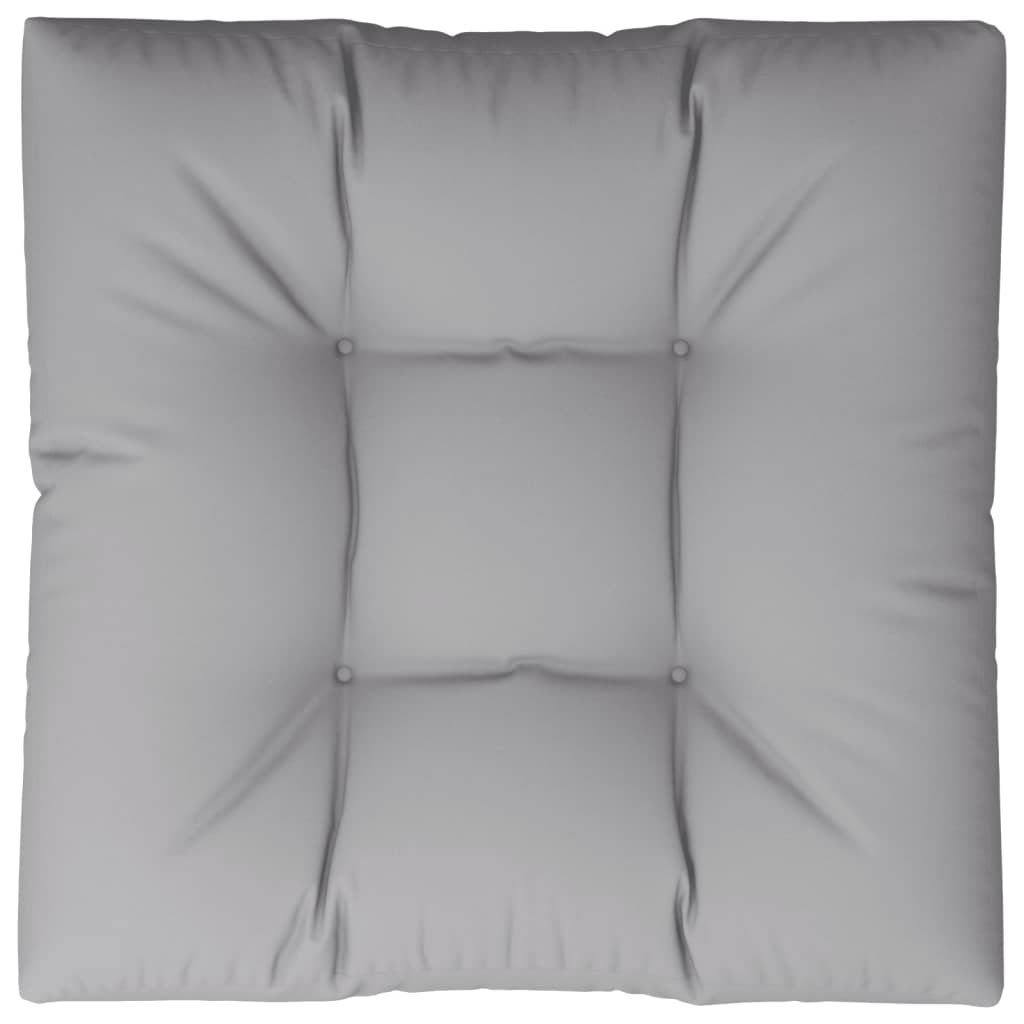 Vidaxl Cojín Para Sofá De Palets De Tela Gris 70x70x12 Cm_5