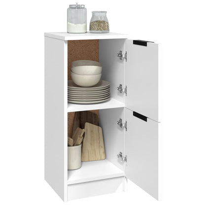 Aparador De Madera Contrachapada Blanco 30x30x70 Cm / Vetonek_2