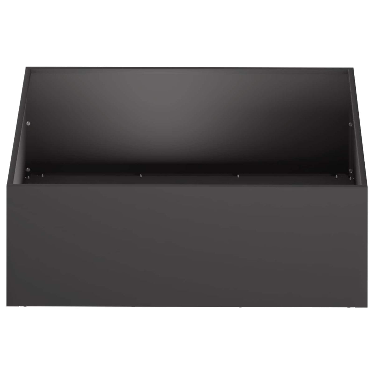Macetero De Jardín 2 Uds. Negro 60 X 60 X 20 Cm_3