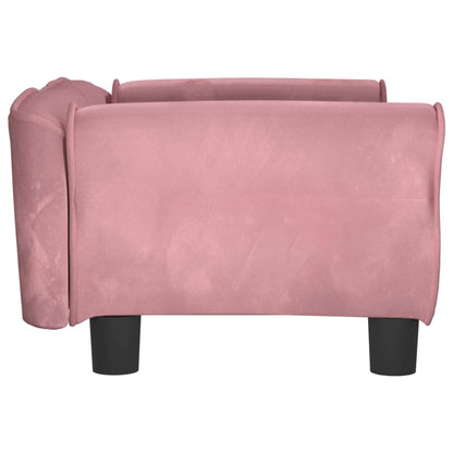 Cama Para Perros De Terciopelo Rosa 70x45x30 Cm / Vetonek_3