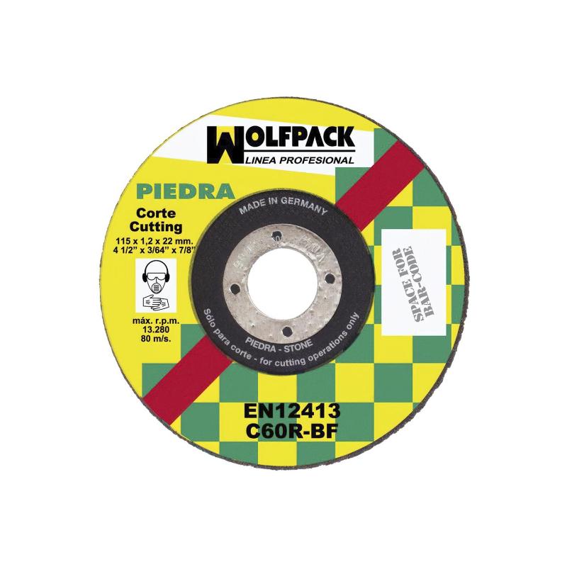 Disco Corte Abrasivo Piedra Fino 115x1,2 Mm.