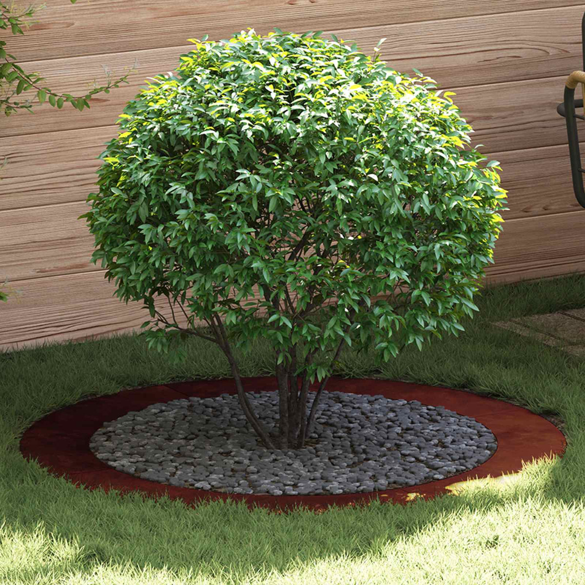 Adecuado Para Anillo De Árbol Plano Oxidado Ø90/120 Cm_1