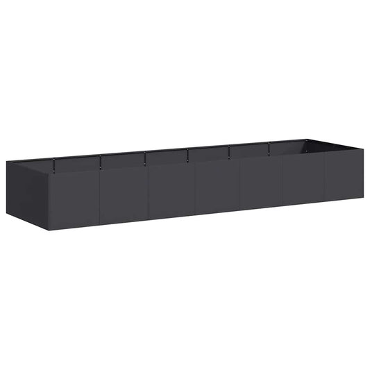 Jardinera De Acero Laminado En Frío Negro 280x80x40 Cm_0