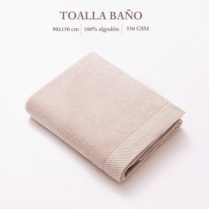 Toalla De Baño 90x150cm 100% Algodón 550gsm Crudo Logo Bordado Haze Scalpers Home_1