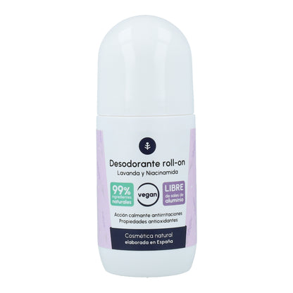 Planeta Huerto Desodorizante Roll-On Natural Niacinamida e Lavanda 50 ml