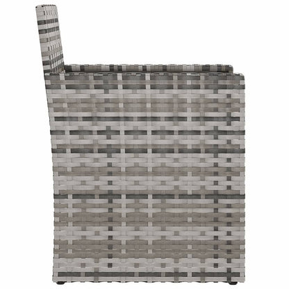 Vidaxl Muebles De Jardín Con Cojines 3 Piezas Ratán Sintético Gris_4
