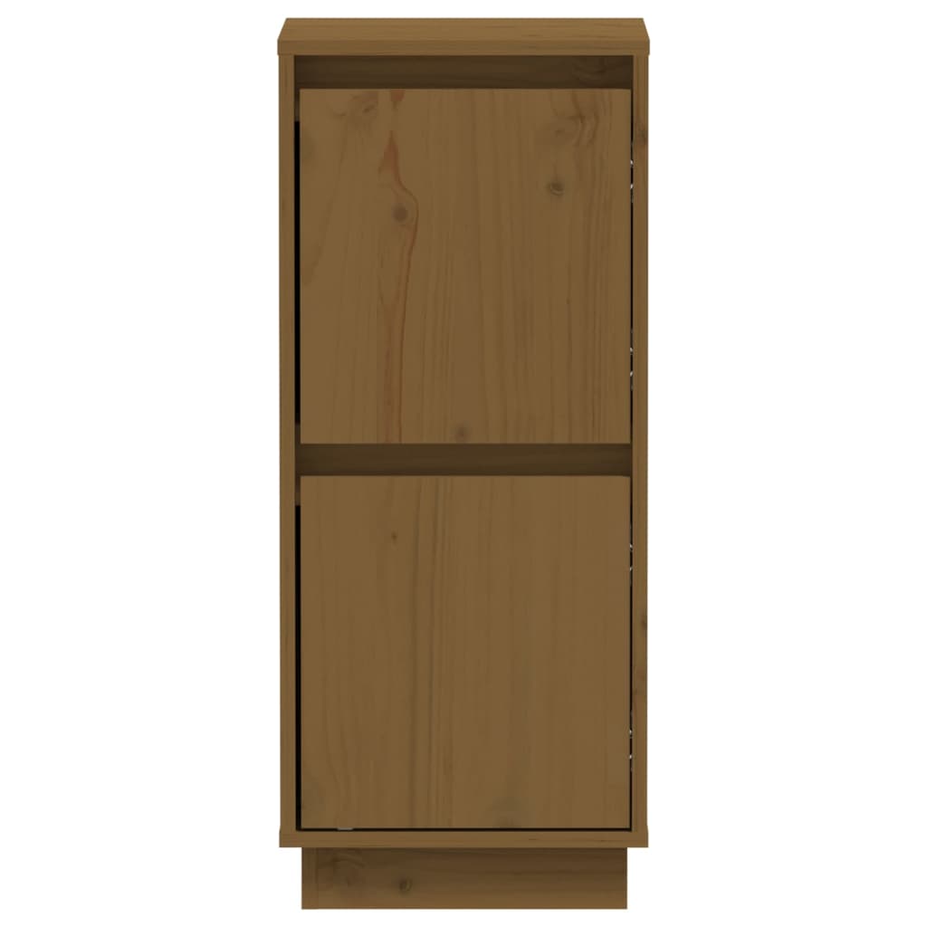 Aparador 2 Uds Madera Maciza De Pino Marrón Miel 31,5x34x75 Cm / Vetonek_1