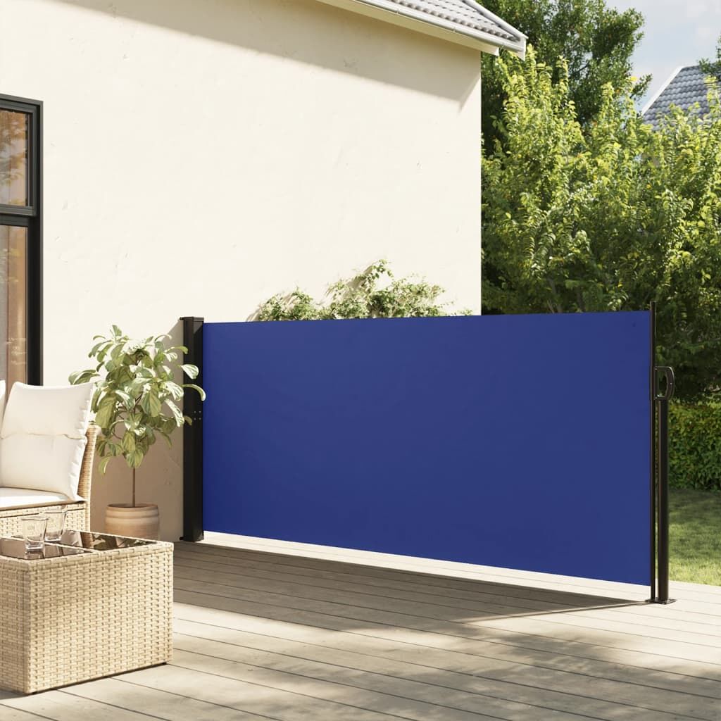 Vidaxl Toldo Lateral Retráctil Azul 140x500 Cm_1