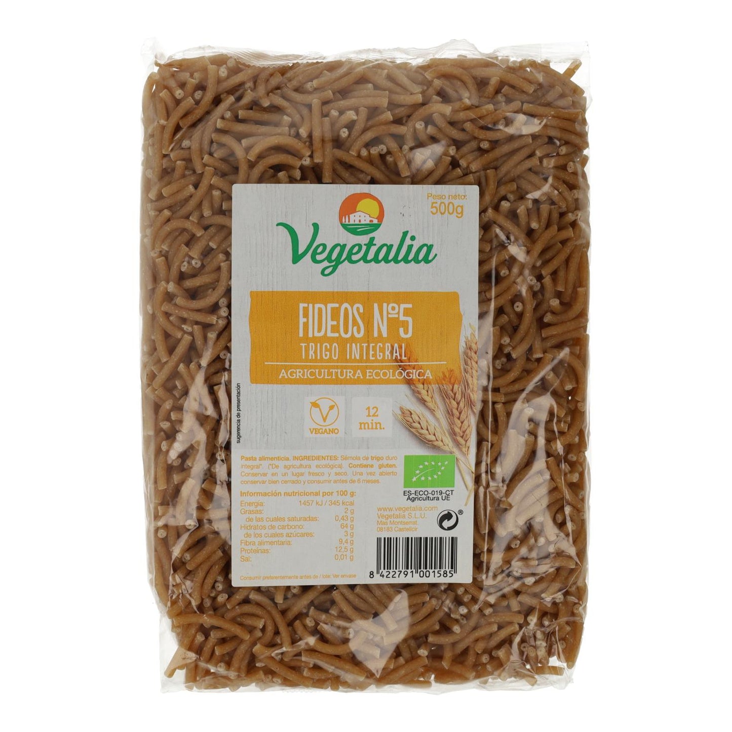 Massa Integral Vegetalia Bio nº 5 500 g 