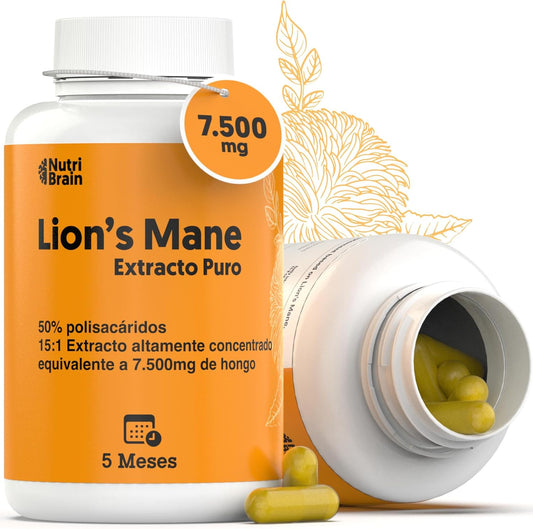 Melena De León Ultraconcentrada 50% 7500mg Nutribrain 140 Cápsulas_0