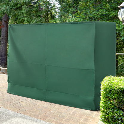 Outsunny Funda Balancín Jardín Con Cordones Ajustables 240x133x185 Cm Verde_1